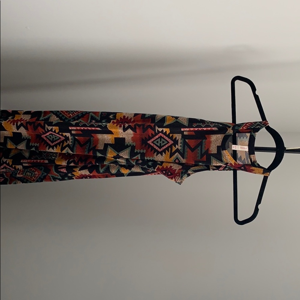 Long tribal print dress